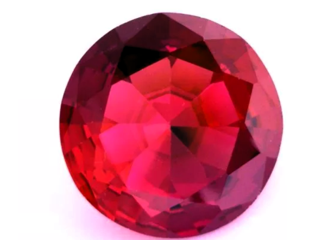 Ruby Lab Grown Round Cut Man Made Calibrated Synthetic