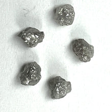 Load image into Gallery viewer, White Diamond Lot 5 Pieces Rough Facet Canadian 1 Carat 5mm Raw