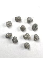 Load image into Gallery viewer, White Diamond Lot 10 Rough Gemstones Canadian 1 Carat 5mm Raw Facet
