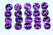 Load image into Gallery viewer, Amethyst Round Cut African Dark Purple Small AAA VS Nice