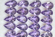 Load image into Gallery viewer, Amethyst Pear (Tear Drop) Cut Brazilian Calibrated Sizes