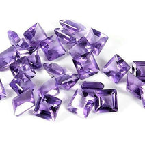Load image into Gallery viewer, Amethyst Princess Cut Brazilian Small 5mm Square