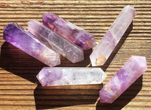 Load image into Gallery viewer, Amethyst Crystal Obelisk Gem Double Terminated Healing Wand