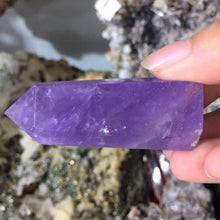 Load image into Gallery viewer, Amethyst Crystal Obelisk Gem Single Terminated Healing Wand