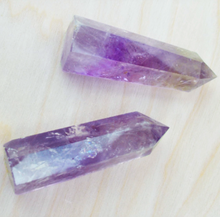 Load image into Gallery viewer, Amethyst Crystal Obelisk Gem Single Terminated Healing Wand