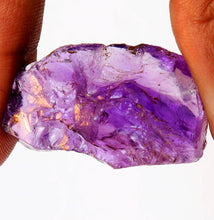 Load image into Gallery viewer, Amethyst Loose Crystal Rough Facet Gem Brazilian 35mm Raw