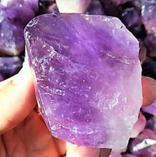 Load image into Gallery viewer, Amethyst Loose Crystal Rough Facet Gem Brazilian 35mm Raw