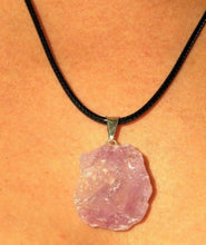 Load image into Gallery viewer, Amethyst Crystal Necklace Pendant Rough Facet Brazilian 35mm Raw