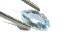 Load image into Gallery viewer, Aquamarine Marquise Cut Brazilian Navette Eye Shape