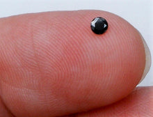 Cargar imagen en el visor de la galería, Diamante negro de corte redondo africano de 3 mm de tamaño micro