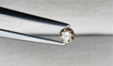 Load image into Gallery viewer, Champagne Colored Diamond Round Cut 3mm Mini Sized