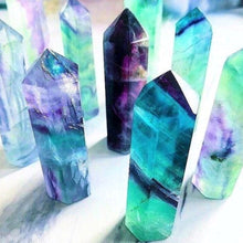 Load image into Gallery viewer, Fluorite Crystal Obelisk Gem Single Terminated Healing Wand