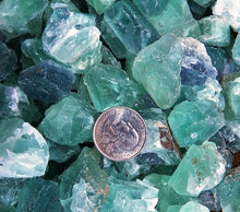 Load image into Gallery viewer, Green Fluorite Crystal Rough Gems Brazilian Bulk Lot Small Stones