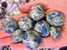 Load image into Gallery viewer, Afghanite K2 Mountain Tumbled Stone Blue & White