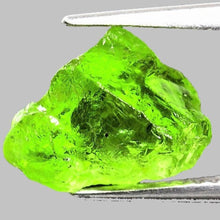 Load image into Gallery viewer, Peridot Lime Green Rough Facet Vietnam 4 Carats Raw Gem