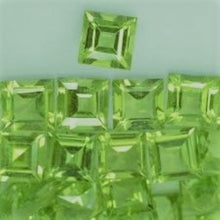 Load image into Gallery viewer, Peridot Princess Cut Pakistani Gem Square