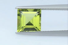 Load image into Gallery viewer, Peridot Princess Cut Pakistani Gem Square