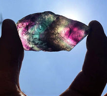 Load image into Gallery viewer, Rainbow Fluorite Crystal Rough Large Rock Brazilian 2 Inches Raw