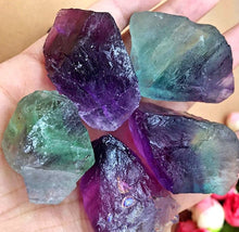 Load image into Gallery viewer, Rainbow Fluorite Crystal Rough Large Rock Brazilian 2 Inches Raw
