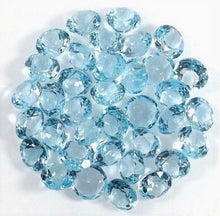 Load image into Gallery viewer, Sky Blue Topaz Round Cut Natural Calibrated Brazilian