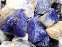 Load image into Gallery viewer, Sodalite Rough Facet Blue Canada Natural 2000 Carats Bulk Lot