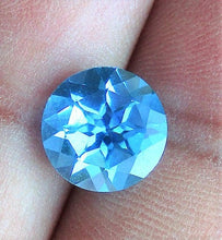 Load image into Gallery viewer, Swiss Blue Topaz Round Cut Natural Calibrated Brazilian