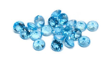 Load image into Gallery viewer, Swiss Blue Topaz Round Cut Natural Calibrated Brazilian