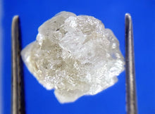 Load image into Gallery viewer, White Diamond Rough Facet Canadian 2 carats 8mm Raw