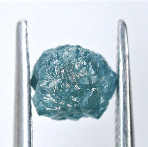 Blue Diamond Rough Facet Canadian .75 carat 4mm Raw