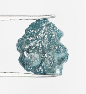 Blue Diamond Rough Facet Canadian 1 carat 6mm Raw