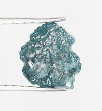 Cargar imagen en el visor de la galería, Blue Diamond Rough Facet Canadian 2 carat 8mm Raw
