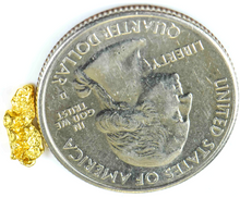 Cargar imagen en el visor de la galería, Australian Gold Nugget Genuine Victoria Small 22k .4g Fine
