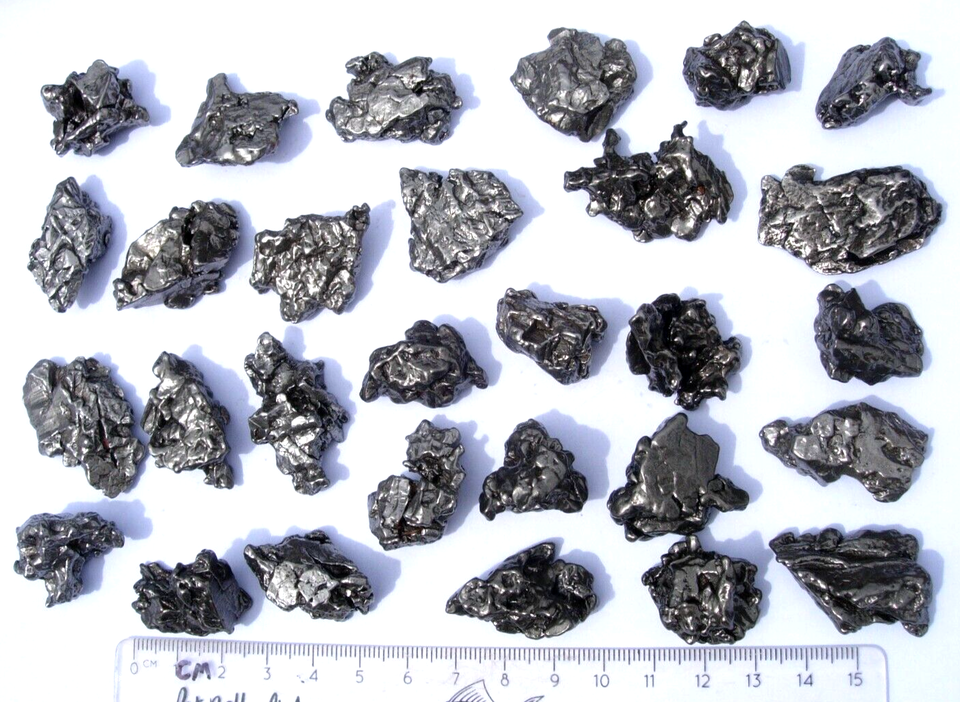 Campo del Cielo Real 513g Wholesale Lot of 29 Iron Nickel Meteorites
