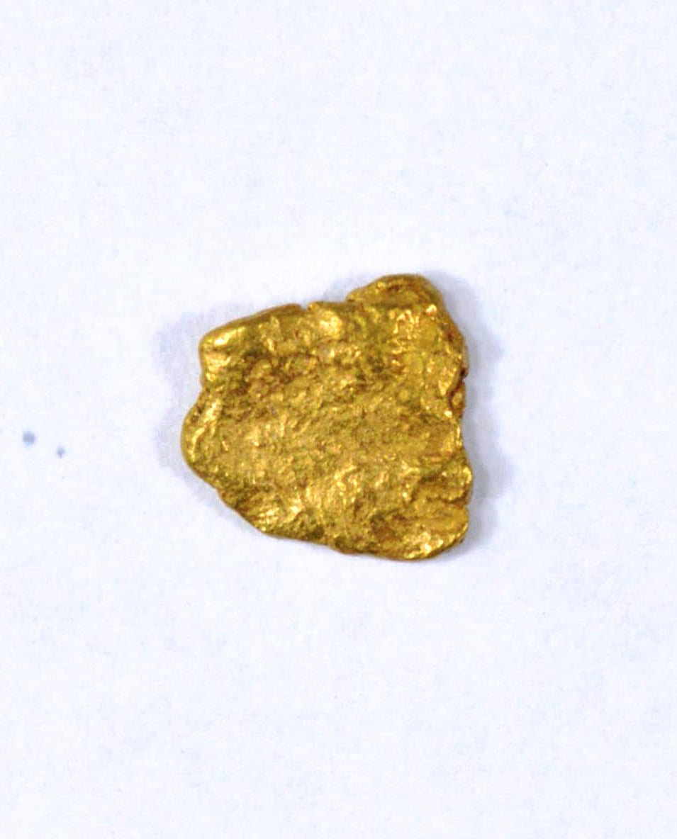 Pepita de oro de Alaska Yukon genuina pequeña 22 k .1 g fina