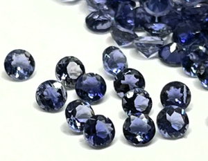 Iolite Round Cut Sri Lanka Ceylon Small