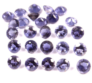 Iolite Round Cut Sri Lanka Ceylon Small