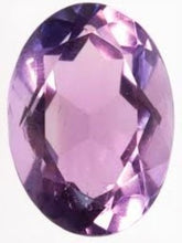 Load image into Gallery viewer, Amethyst Oval Cut Brazilian Small 5x3mm 1/4 Carat Stone
