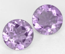 Load image into Gallery viewer, Amethyst Round Cut Brazilian Violet Purple Small AA VS Nice
