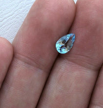 Charger l&#39;image dans la galerie, Aquamarine Pear (Tear Drop) Cut 5x3mm 1/3 ct Brazilian

