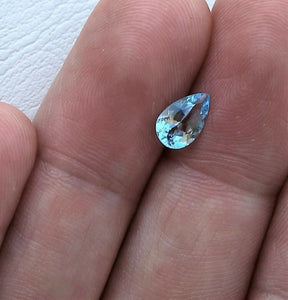 Aquamarine Pear (Tear Drop) Cut 5x3mm 1/3 ct Brazilian
