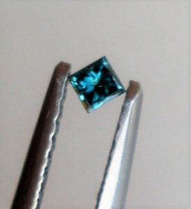 Blue Diamond Princess Cut Indian 2mm Micro Sized