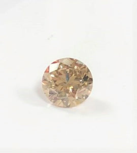 Champagne Colored Diamond Round Cut 4mm Mini Sized