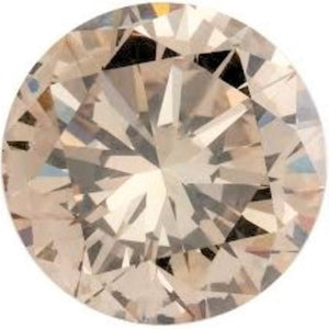 Champagne Colored Diamond Round Cut African 2mm Micro Sized