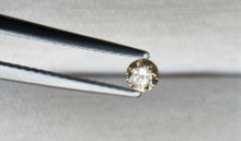 Load image into Gallery viewer, Champagne Colored Diamond Round Cut 3mm Mini Sized
