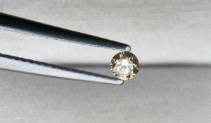 Champagne Colored Diamond Round Cut 4mm Mini Sized