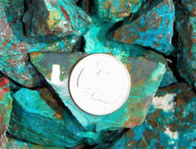 Cargar imagen en el visor de la galería, Chrysocolla Turquoise Rough Facet Arizona Natural 1000 Carats Bulk Lot
