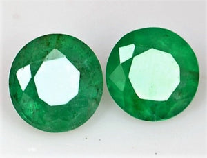 Emerald Round Cut 10mm Cloudy Pakistan Swat Gem 4 Carat Stone