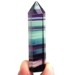 Fluorite Crystal Obelisk Gem Single Terminated Healing Wand