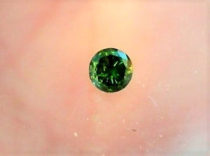 Diamante Verde Corte Redondo Africano 2mm Tamaño Micro