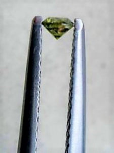 Green Diamond Round Cut African 2mm Micro Sized